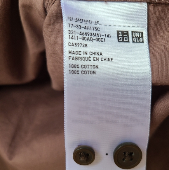 Uniqlo Men's US Large Maroon shirt - Picture 7 of 9